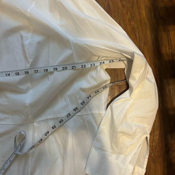 Lane Bryant White Peplum Button-Up Blouse Women’s Size 26 - Picture 10 of 11